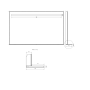 LED peegel Breto riiuliga 100x60.8 cm