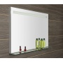 LED peegel Breto riiuliga 100x60.8 cm