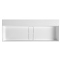 CUBIS washbasin, cast marble, 100x40cm, without tap hole, white
