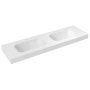 valamu EMICO double Central, versioon L, 180x50 cm, valge matt