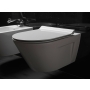 Soft Close toilet seat PuraSlim, duroplastic, white / chrome