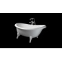 Cast stone bath VICTORIA, ANTICA legs