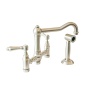 kitchen mixer with hand spray, satin nickel, handle 69