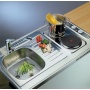 mini kitchen COMBI ELECTRA, 100x60 cm, stainless steel, satin finish, 230V, 3000W, 1,5 m cable included