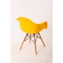 chair Beata, yellow, beech feet