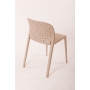 plastic chair Abuso, light brown