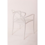 plastic armchair Cocha, white