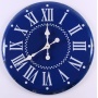 blue vintage wall clock