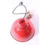 red metal ceiling lamp