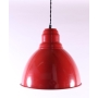 red metal ceiling lamp