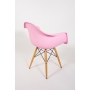 chair Beata, pink, beech feet