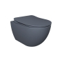 aeglaselt sulguv (soft close) WC iste, matt basalt, mudelid FE320, FE321