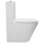 rimless wc set Pako, universal trap, dual flush, soft close seat included (parts: 1,2)