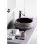 PRIORI ceramic basin, black/stone