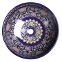 PRIORI ceramic basin purple w ornaments