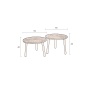 Coffee Table Mundu Set Of 2 - diam 55 cm h: 45 cm and diam 55 cm h: 40 cm