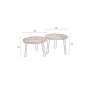 Coffee Table Mundu Set Of 2 - diam 55 cm h: 45 cm and diam 55 cm h: 40 cm