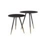 Side Table Stalwart Set Of 2 - diam 45 cm h: 50 cm and diam 40 cm h: 44 cm