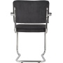 Armchair Ridge Kink Rib Black 7A