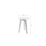 Side Table White Stone S