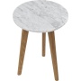 Side Table White Stone S