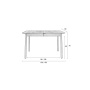 Table Glimps 120/162X80 Black
