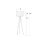 põrandalamp Tripod, valge