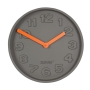 Clock Concrete Time Orange