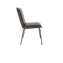 chair Floke, black PU leather