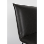 chair Floke, black PU leather