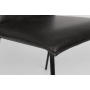 chair Floke, black PU leather