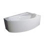 bath  160x100x59 cm, right corner, with front panel and feet, without siphon