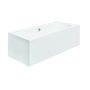 acrylic bath Vita, 180x80 cm, drain in the middle +feet+long side panel