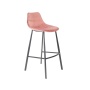 Barstool Franky Velvet Old Pink