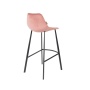 Barstool Franky Velvet Old Pink