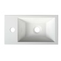 cast marble basin Amarok, 40x22 cm, faucet on left