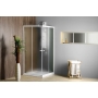 ALAN Square Shower Enclosure, 800x800x1850 mm, glass BRICK