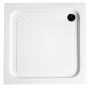 Square Acrylic Shower Tray 80x80x15cm, drain included