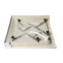 Square Acrylic Shower Tray 80x80x15cm, drain included