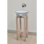 enamelled stainless steel worktop basin Mogro, pattern Toile de Jouy