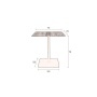 Bistro Table Braza Square Brown