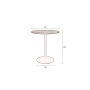 Counter Table Braza Round Brown