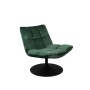 Lounge Chair Bar Velvet Green