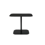 Side Table Snow Black Rectangle