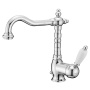 New Old Single lever basin mixer with pop-up waste, handle with white lever