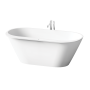 Silkstone bath Deco Rim, mat white