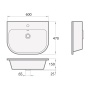 Cast stone basin VARIO