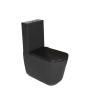 close coupled toilet Tribeca, black mat (511731 + 378131 + 750990), no seat