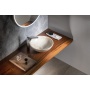 DALMA ceramic washbasin 42x42x16,5 cm, beige, click-clack not included