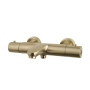 Caral thermostatic bath mixer, brushed brass